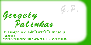 gergely palinkas business card